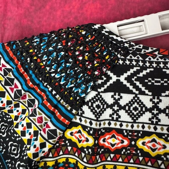 RUFF HEWN WOMEN;S COLORFUL LONG SLEEVE FLOWY BOHEMIAN STYLE TOP, SILE L (LARGE) - Picture 5 of 11